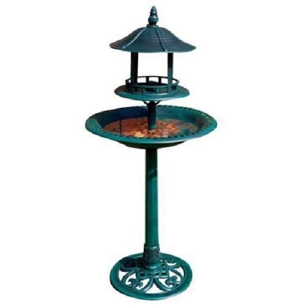 Ornamental Bird Bath & Feeder