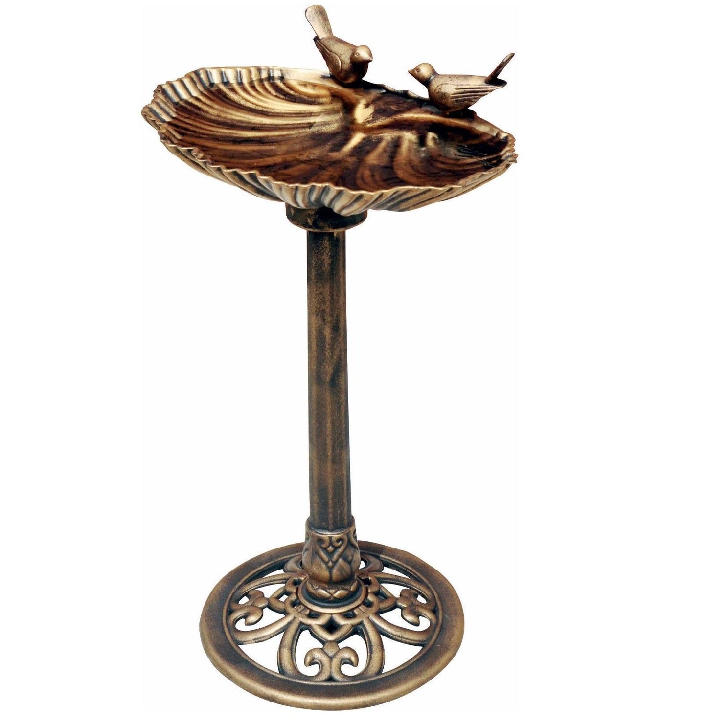 Bronze Effect Plastic 2 Bird Bath