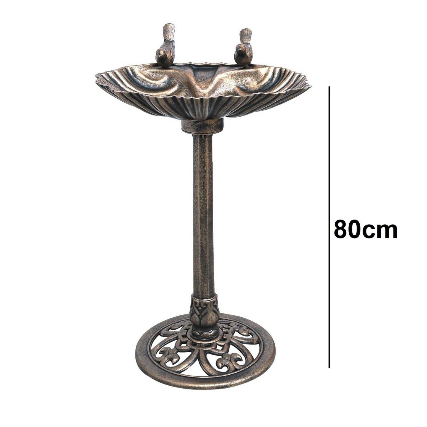 Bronze Effect Plastic 2 Bird Bath