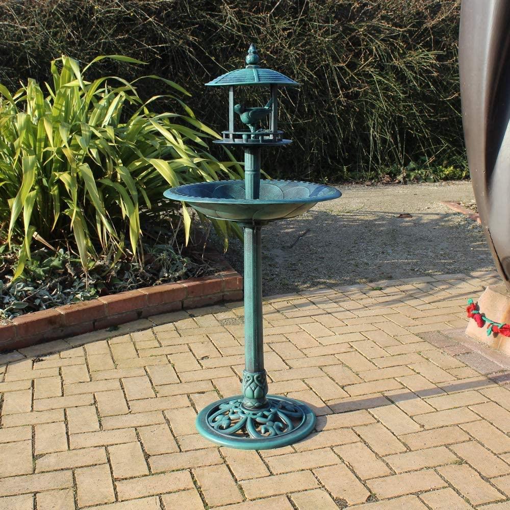 Ornamental Bird Bath & Feeder.