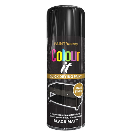 Black Matt Spray Paint 250ml